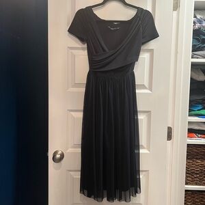 Elegant Navy Evening Dress